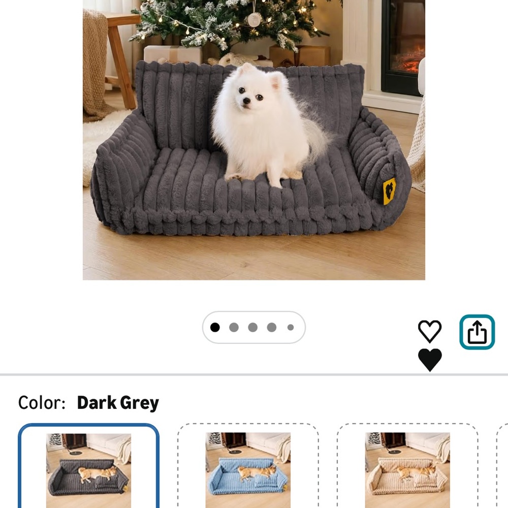 Cozy Gray Dog Sofa Bed